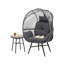 Chaise Egg avec table de bout-87175561