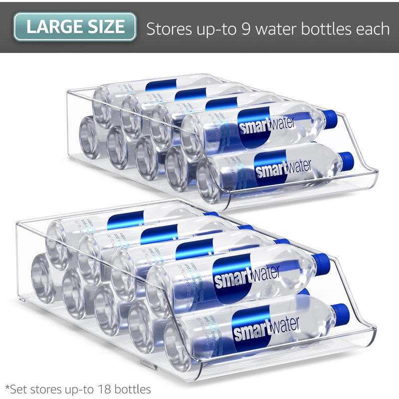  Set of 2 Water Bottle Organizer Bins
