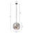 Rappaport 4 - Light Globe Pendant with Crystal Accents(15.7")
