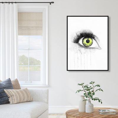 " Green Eye In Watercolor "