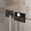 Porte de douche coulissante semi-sans cadre avec verre trempé de 1/4 po de l 44 po x H 70 po-101431678