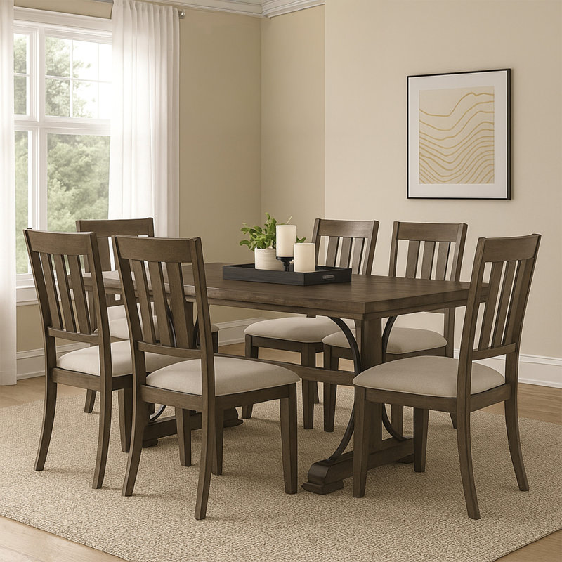 Okarche Solid Wood Dining Table, 30"H x 40"W