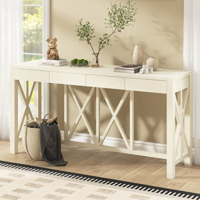 Console moderne 60,1 "avec 4 tiroirs