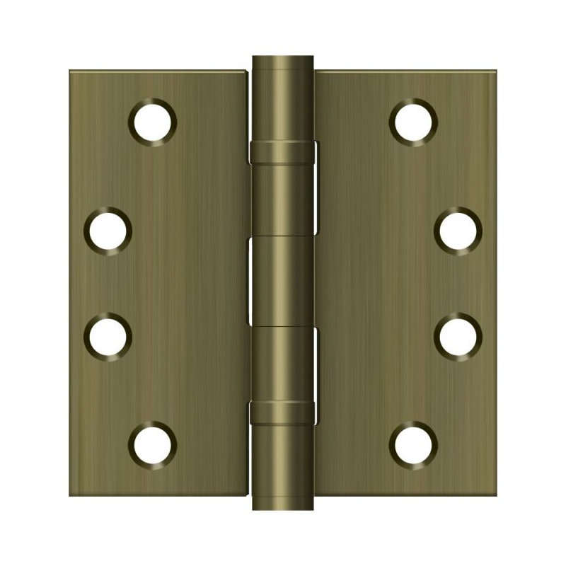 Steel Surface Mount Hinge, Antique Brass