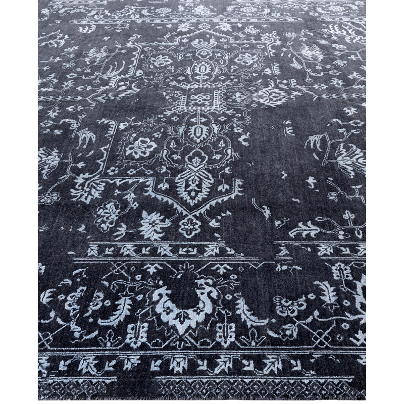 Overdyed One-of-a-Kind 9' 0" X 11' 9" Hand Knotted Area Rug