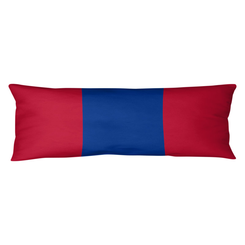 Oreiller de corps en polyester / polyester Arizona Football Stripes, Football Tennessee, Denver - rouge et bleu