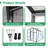 6X10ft Walk-In Outdoor Greenhouse - Polycarbonate Garden Greenhouse With Sturdy Aluminum Frame, Adjustable Vents, Lockable Door & UV Protection For Backyard-125113361-125113365