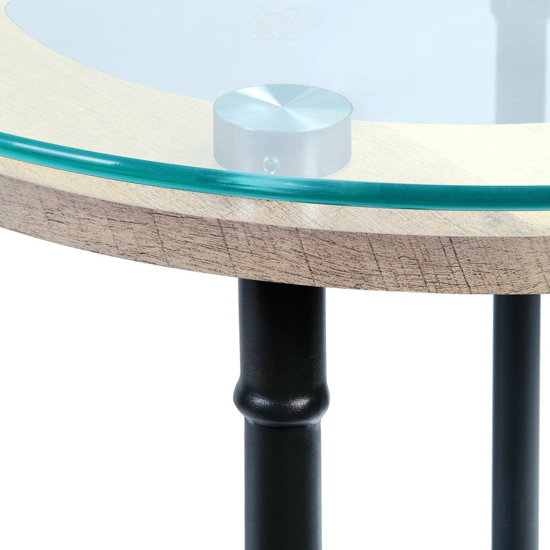 Glass Top Single Coffee Table