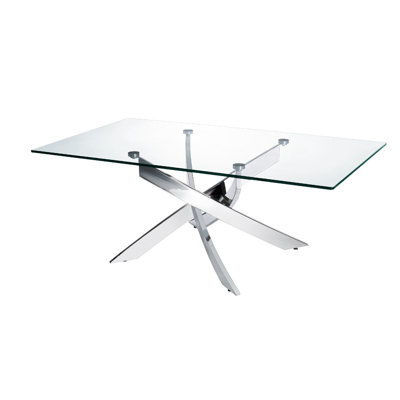 Table basse à plateau en verre Chokio
