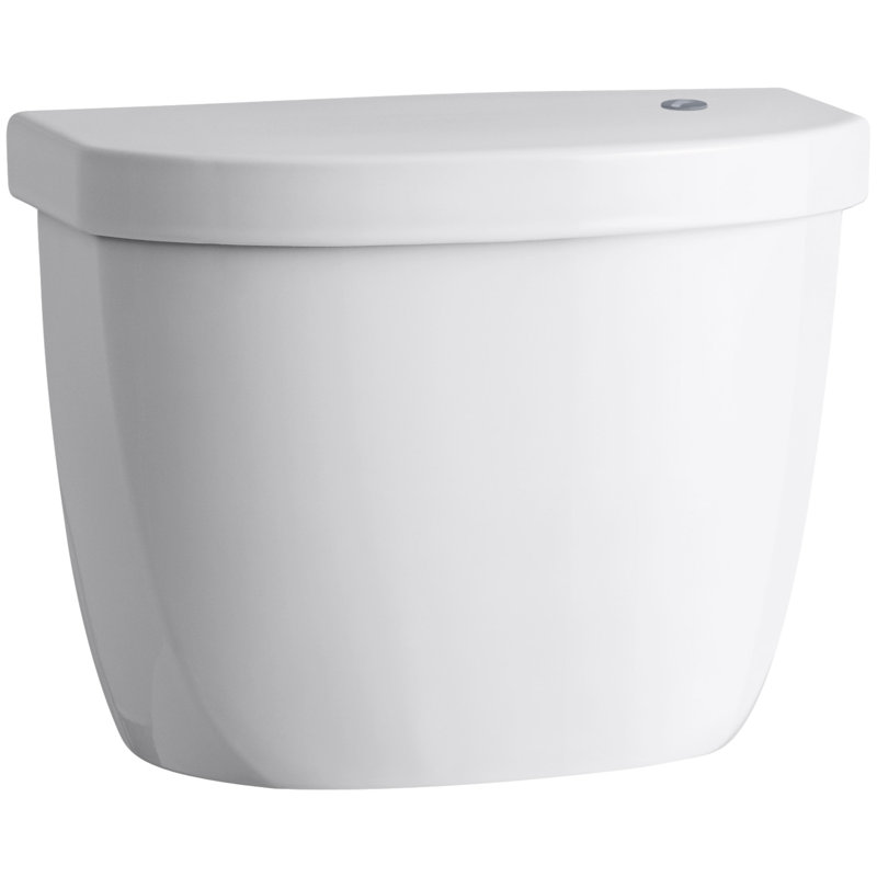 Réservoir cimarron pour toilette allongée sans contact k-6418, Blanc