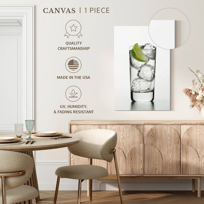 Yarlin Soda Water And Lime, 51" H x 34" W