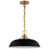 Matte Black/Burnished Brass