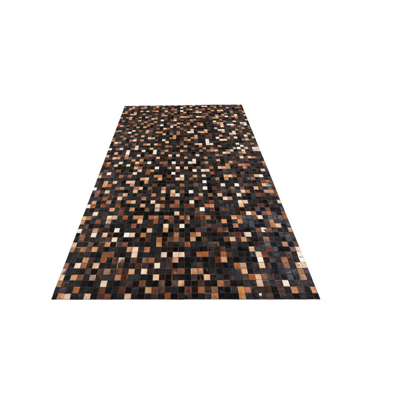 Tapis brun chocolat Jed