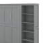 Lit escamotable double avec tablettes-914257271