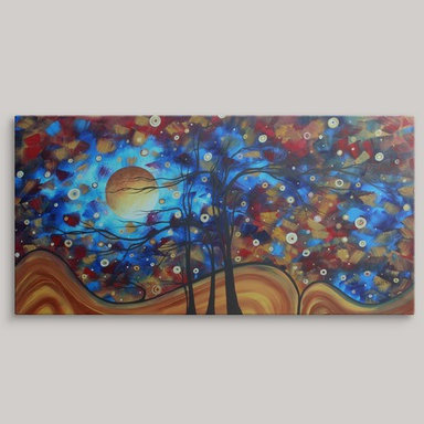 Anjila " Show Me The Way " by Megan Duncanson, 12" H x 24" W x 1.5" D, Canvas