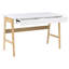 Home Office Desk THESLAY Light Brown/ White 120 cm 60 cm