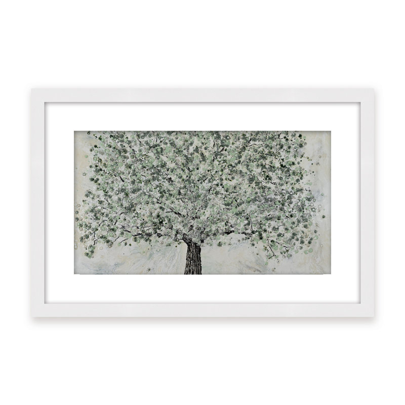 Nature Inspired "Radiant Renewal" Canvas Wall Art By , 16" H x 24" W, Framed Matted Print, Beige