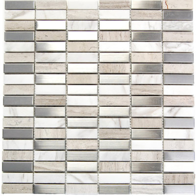 Carreau de mosaïque murale 0,62 "x 2"