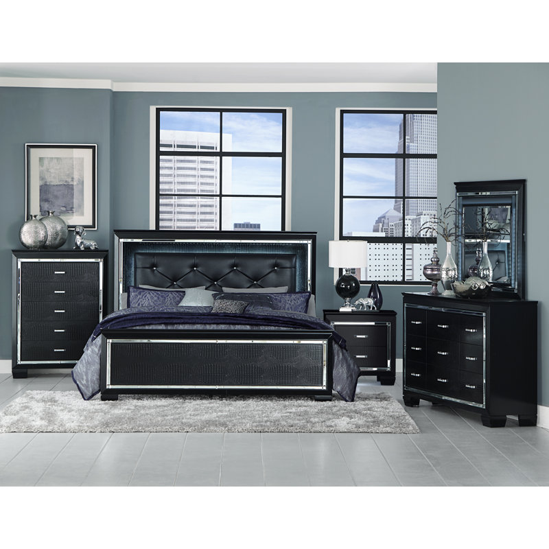 Oscar 64'' W 9 - Drawer Dresser, Black