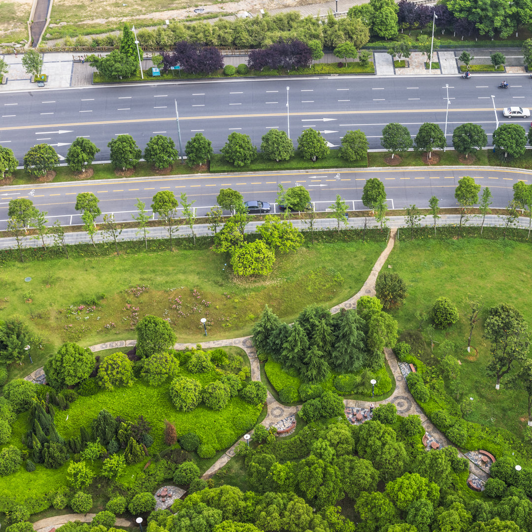 Grüner Miniaturgarten von Chinaface - Druck