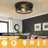 2 Light Farmhouse Flush Mount Ceiling Light-2 Pack (Bulbs Not Included)