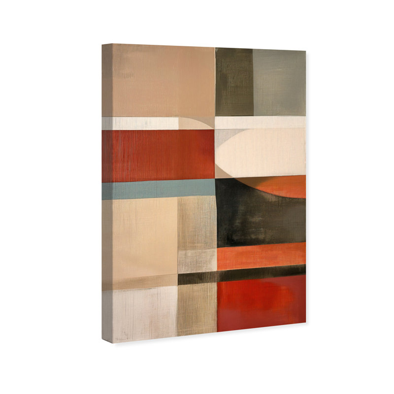 Pattern Pulse II Canvas Abstract Print by Oliver Gal, Black Frame, 10 x 15, 45"H x 30"W, Canvas Unframed