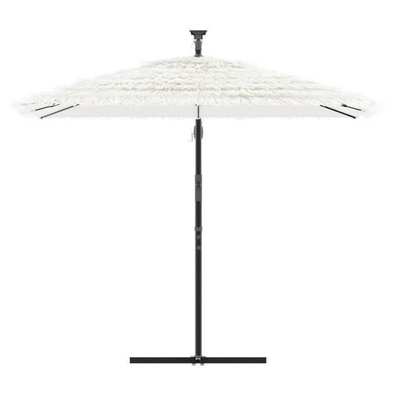 Beach Parasol, 230cm H x 246cm W x 246cm D, White