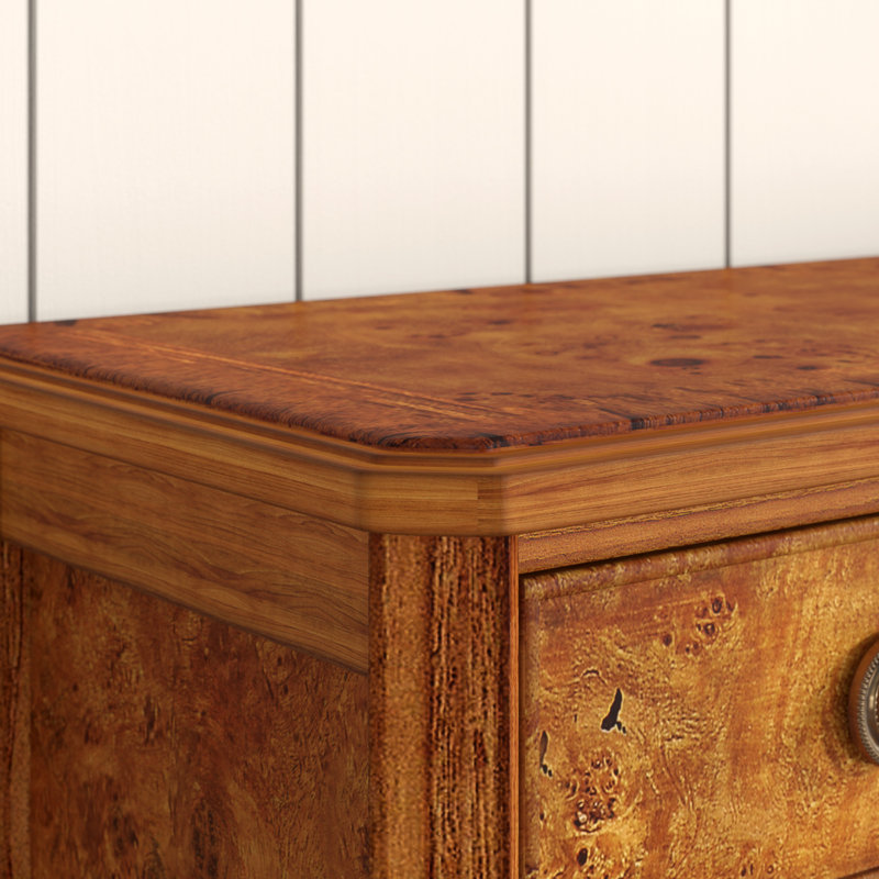 Alaba 89cm H x 75cm W Solid Wood Standard Bookcase