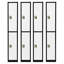 Casier 2 portes 72 po x 12 po x 12 po à 2 portes en acier avec serrure à clé - Rangement pour employés, étudiants, salle de sport, lieu de travail - Comprend les tablettes, les crochets, la ventilation et le porte-carte - Assemblage facile-88035880