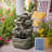 Chelonda Hand Crafted Weather Resistant Floor Fountain with Light