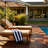 Acacia wood interlocking deck tiles (12 "x12" 30-piece set)–Snap-on type with drainage base, suitable for terraces, balconies and swimming pools.