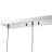 Odeza 3 - Light Chrome Kitchen Island Dome Clear Bubble Glass Cluster Pendant