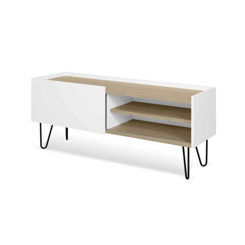 Tynan TV Stand for TVs up to 60", Oak / White