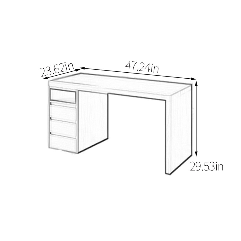 Huseby, H 29,53 po x l 47,24 po x P 23,62 po