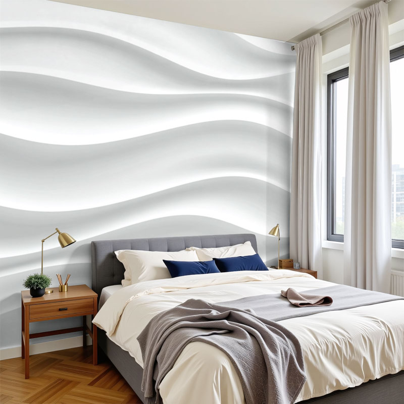 Papier peint adhésif auto-adhésif pour la chambre à coucher Peel and Stick 144 po x 100 po, L 144 po x l 100 po