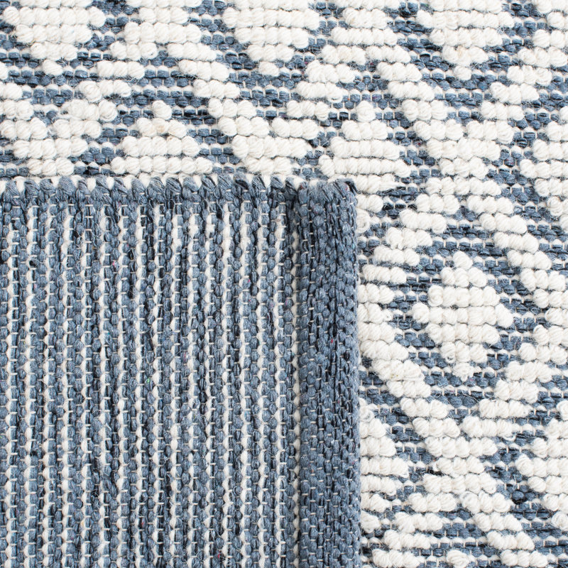 Vermont Hand Woven Wool Geometric Rug, Rectangle 3' x 5'