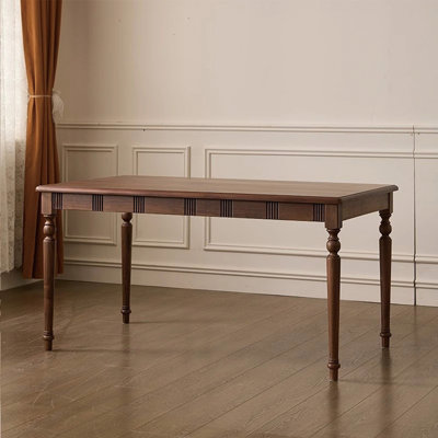 Vintage classic solid wood dining table