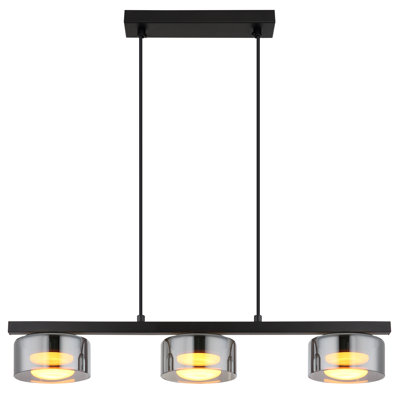 Anell 3 - Light Matte Black Geometric Pendant