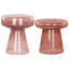 Moneer Glass Top Pedestal Side Table Set-708957375
