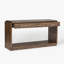 Console rectangulaire en bois massif à 3 tiroirs 60 po Kingston-1192221547