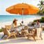180 cm W X 180 cm D Beach Parasol with Manual Lift