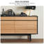 Buffet en bois à huit tiroirs Modern