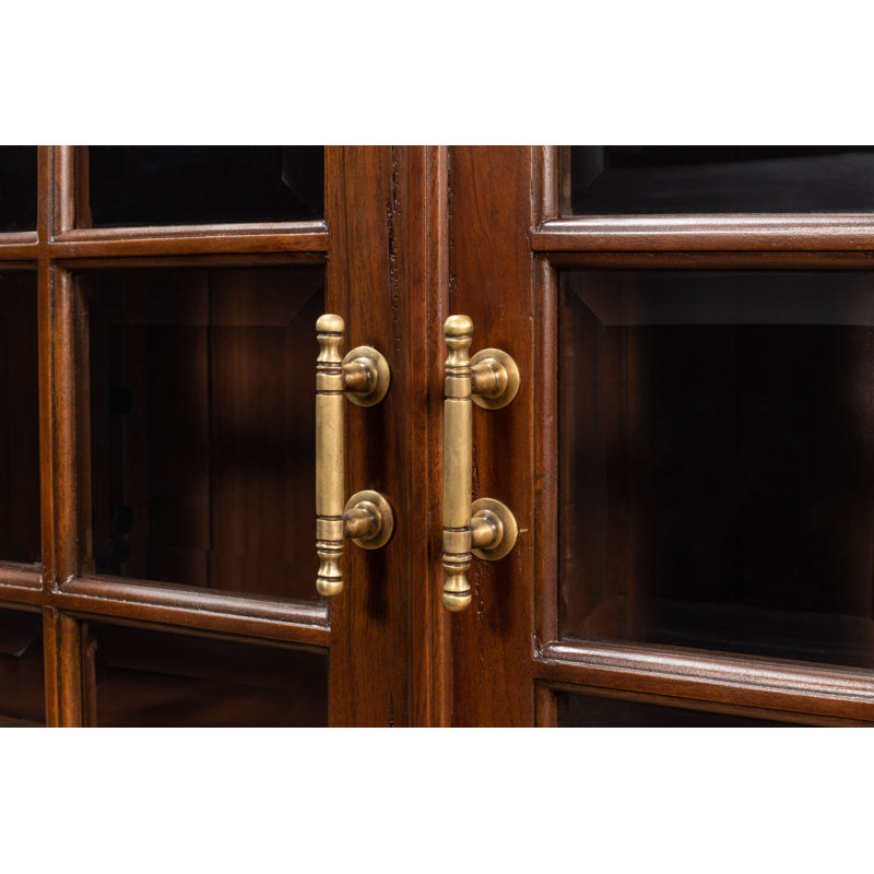 Morgan Solid Wood Bookcase, Walnut/Dark Brown