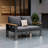 2-Person Aluminum Sofa Seating Group with Cushions-294140204