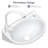 15.75'' Plastic Wall Outdoor Sink