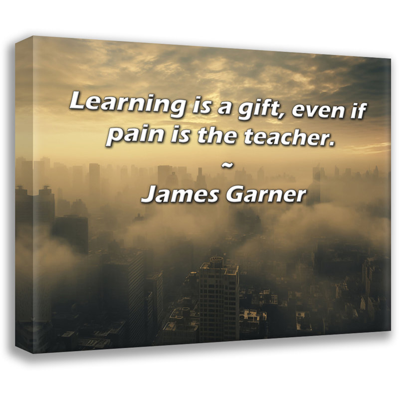 «Artsy Quote» par James Garner, toile tendue avec châssis