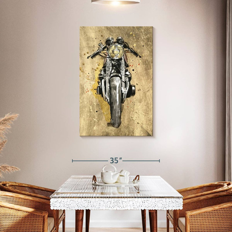 Mehar Metallic Rider I, 45" H x 30" W
