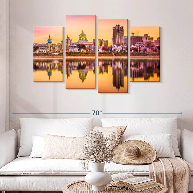 Nicci Harrisburg River Reflection, 32" H x 52" W