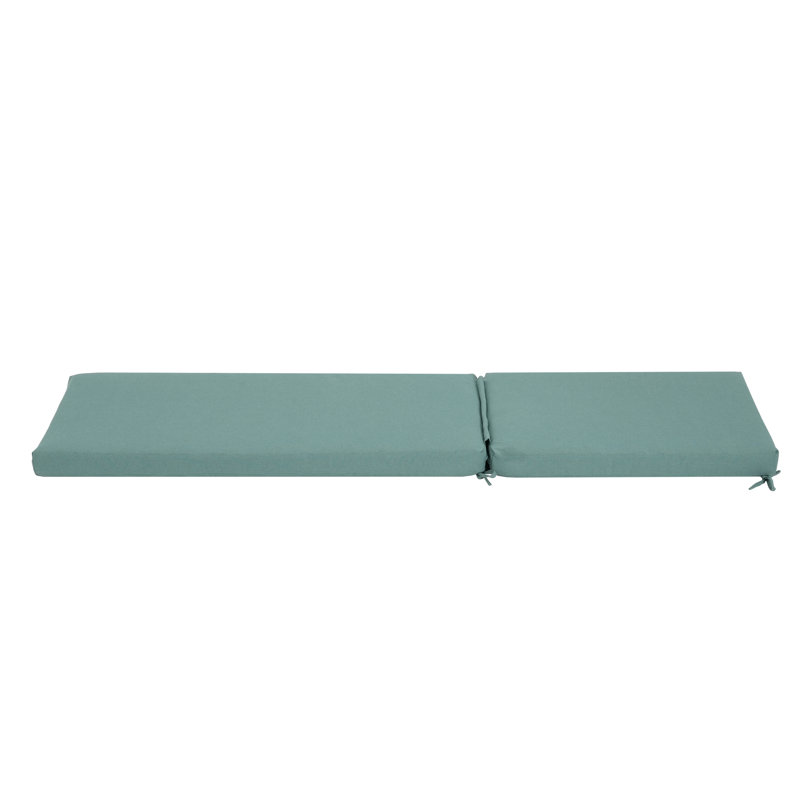 Coussin de chaise longue d'extérieur Aashild, Sarcelle