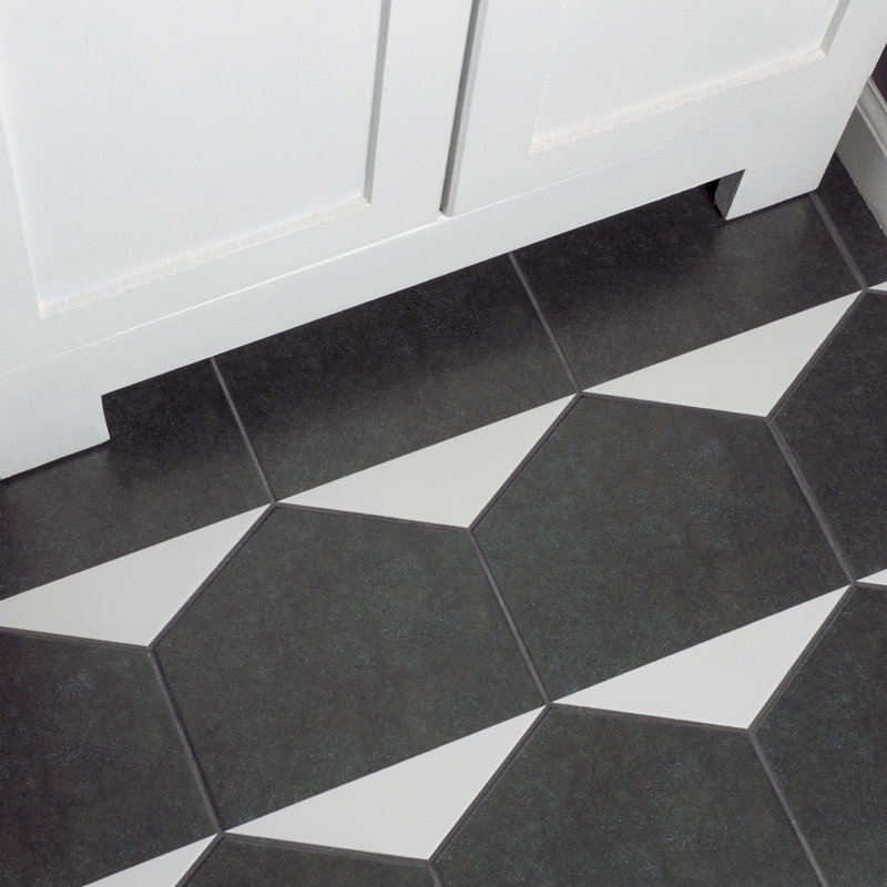 Peak Hex 9" x 10" Porcelain Field Wall and Floor Tile